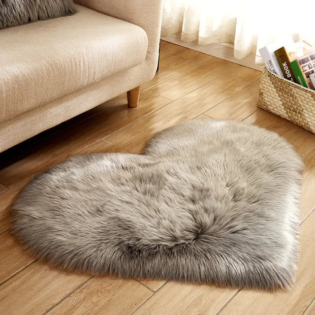 Heart Shape Fluffy Rug - Kim’s Signature Beauty & Accessories    (Store description)