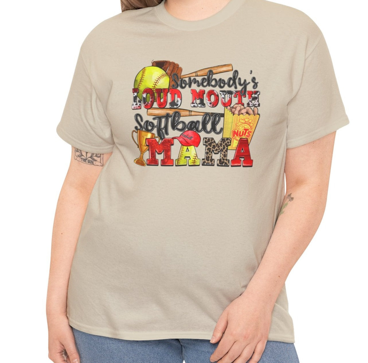 Somebody's Loud Mouth Softball Mama Tee - Kim’s Signature Beauty & Accessories    (Store description)