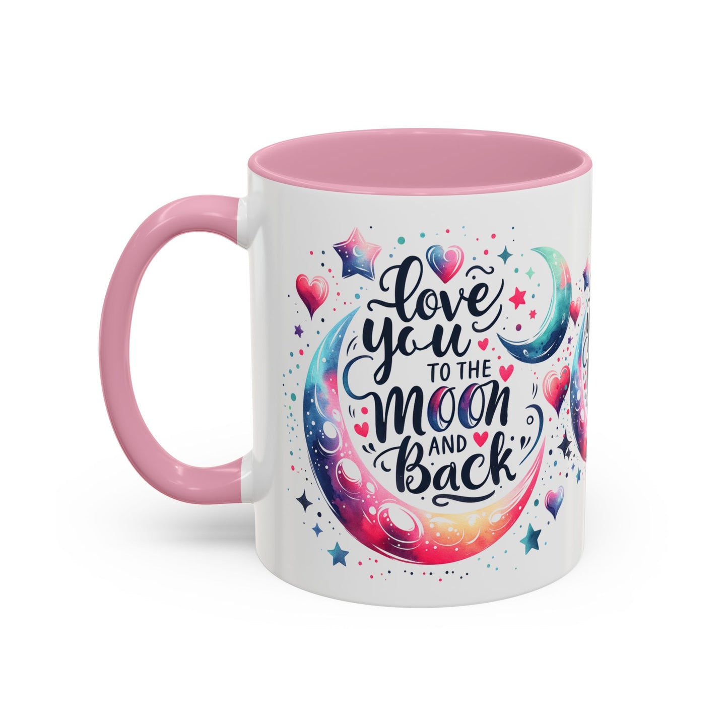 Love You to the Moon Colorful Mugs (11oz, 15oz)