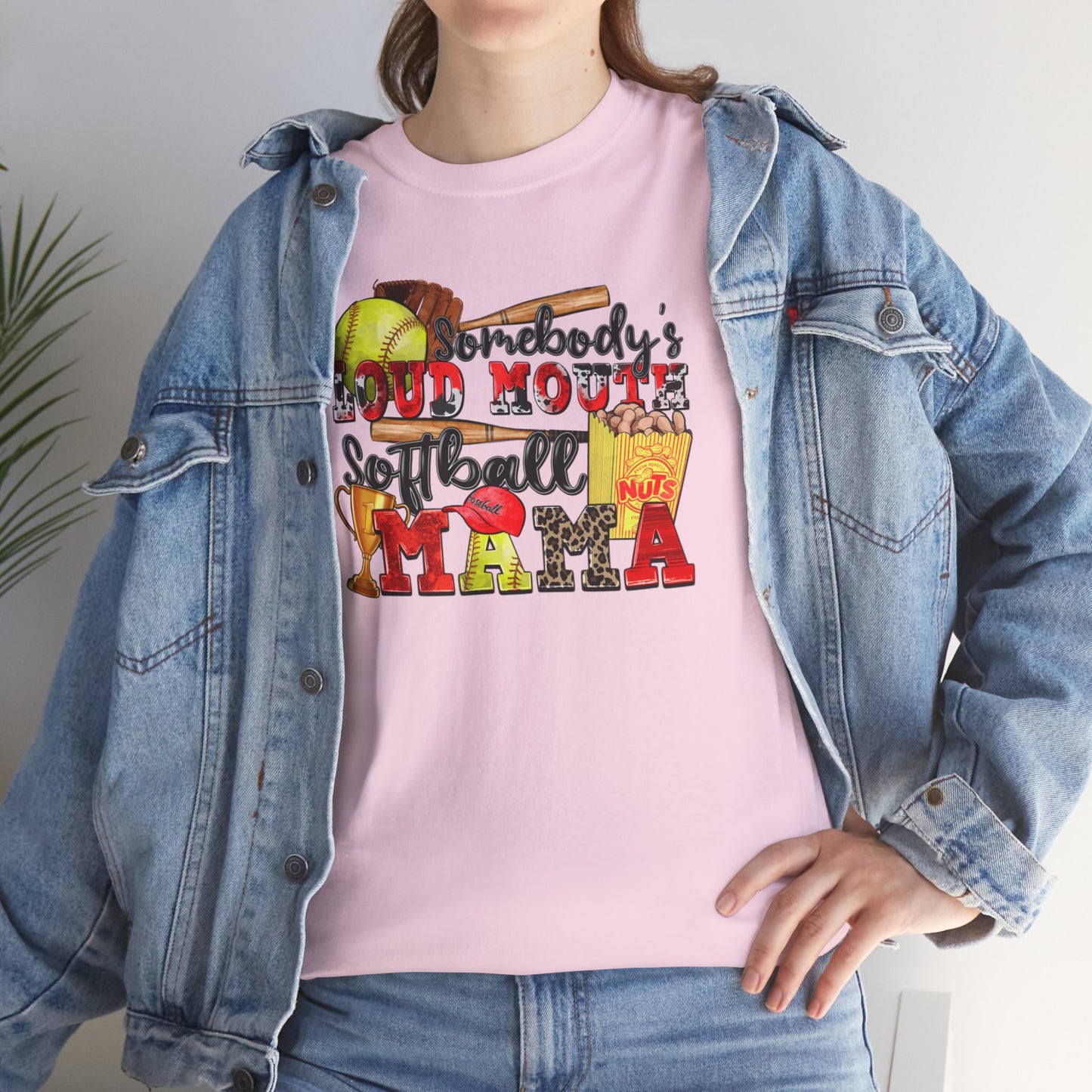 Somebody's Loud Mouth Softball Mama Tee - Kim’s Signature Beauty & Accessories    (Store description)