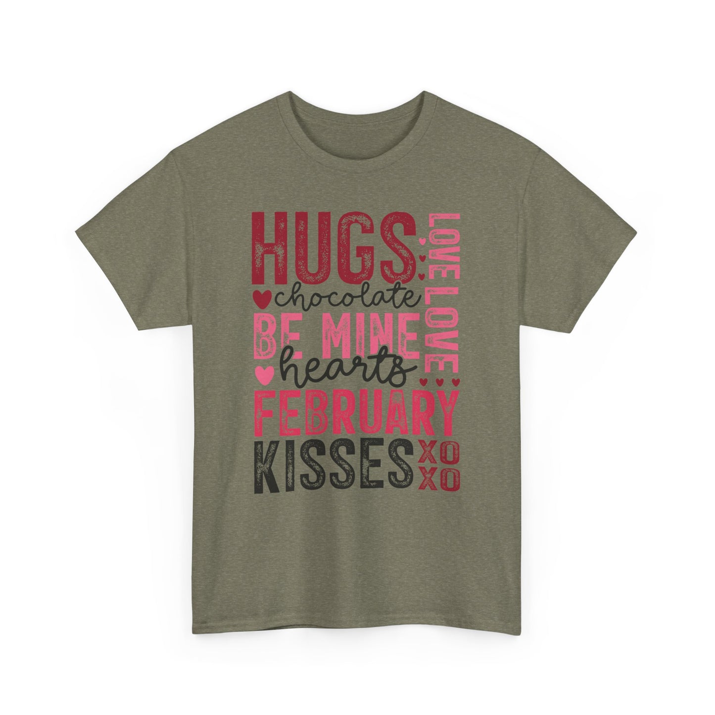 Hearts, February, Love Kisses Tee