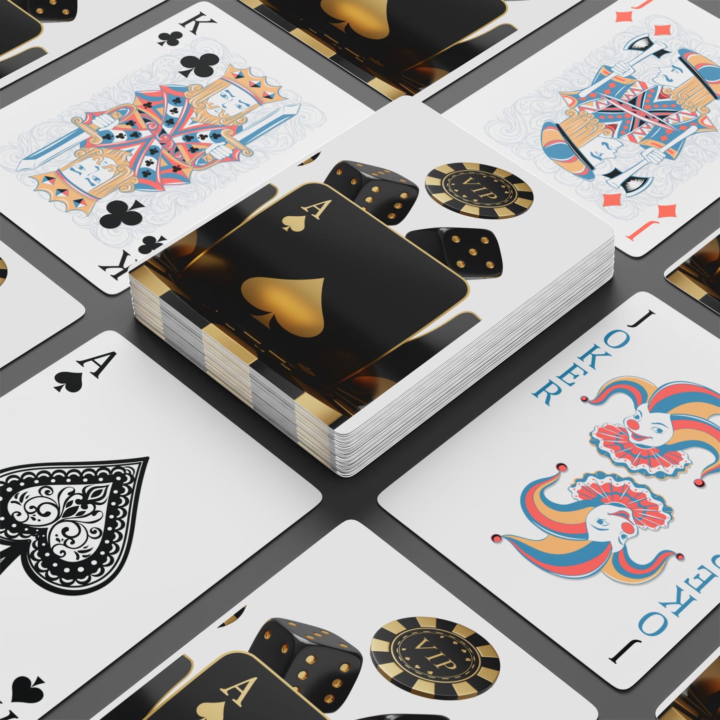 Cards & Chips Poker Playing Cards