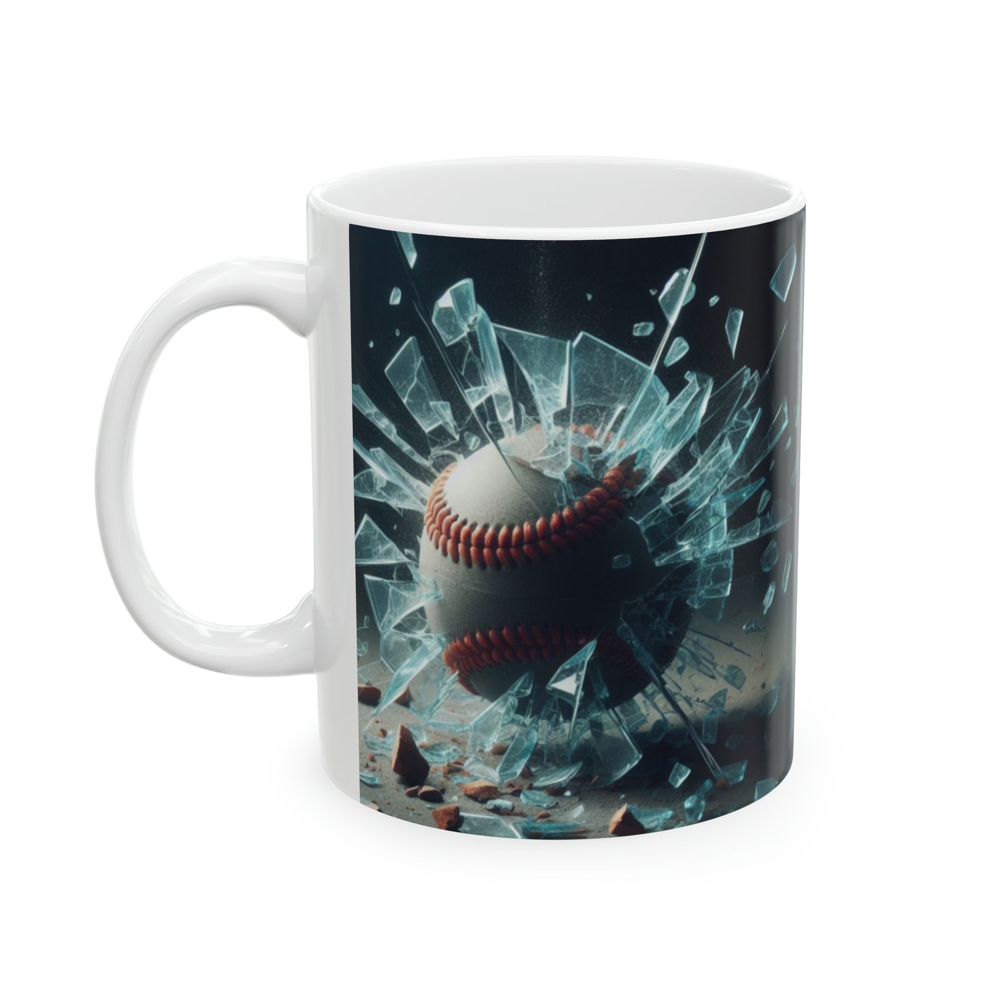 Glass Breaking Baseball  3D Mug, 11oz - Kim’s Signature Beauty & Accessories    (Store description)