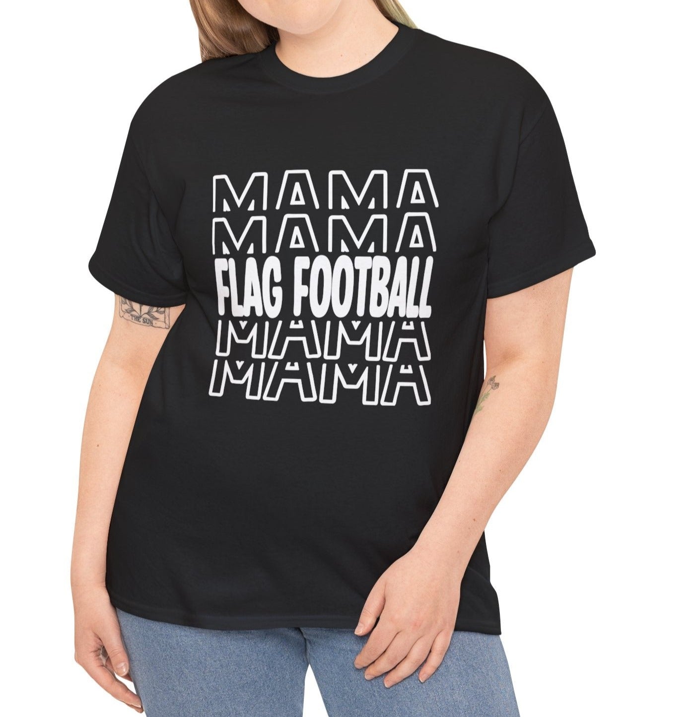 Flag Football Mama Cotton Tee - Kim’s Signature Beauty & Accessories    (Store description)