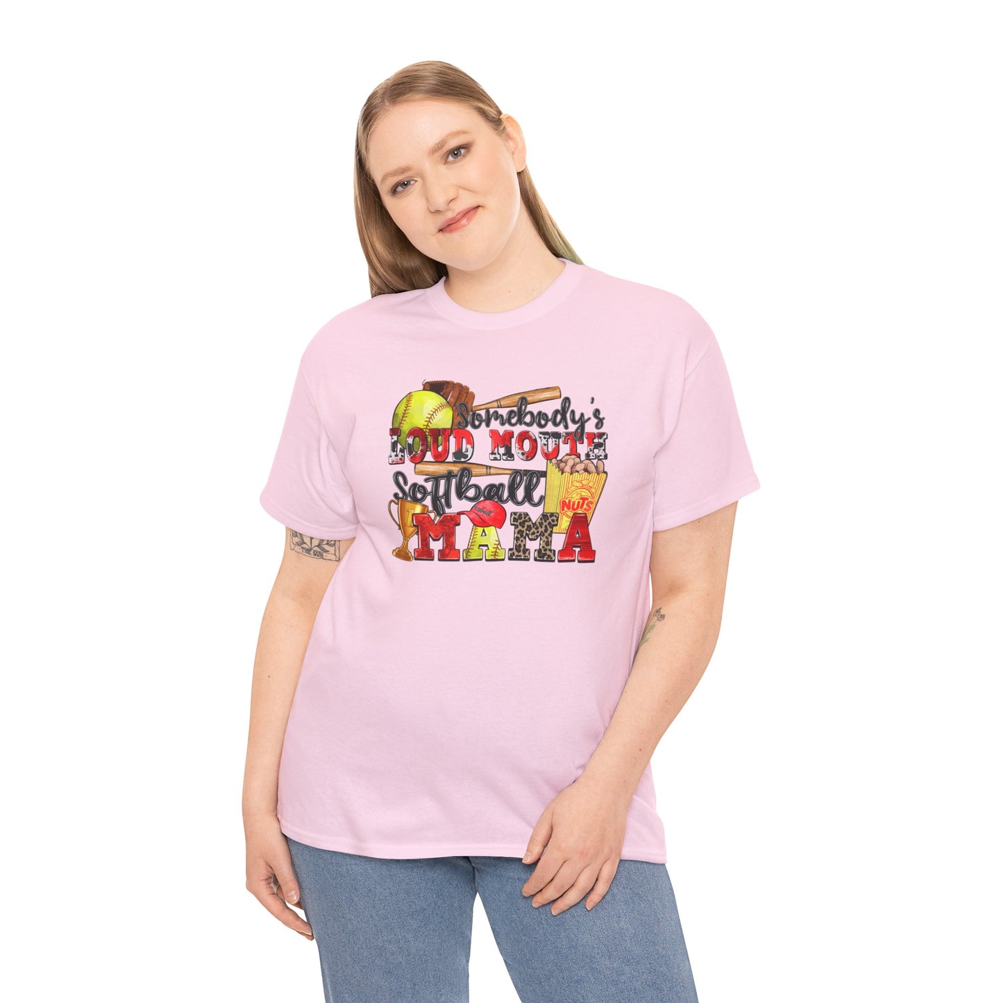 Somebody's Loud Mouth Softball Mama Tee - Kim’s Signature Beauty & Accessories    (Store description)