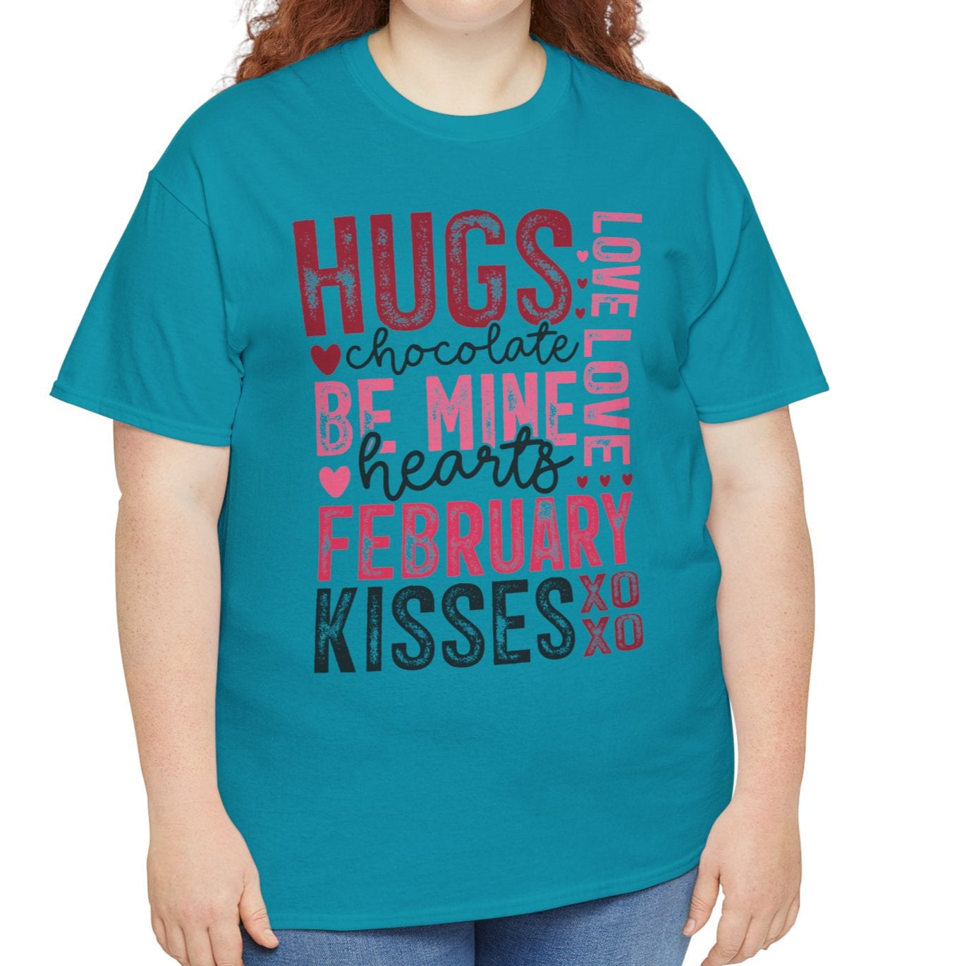 Hearts, February, Love Kisses Tee