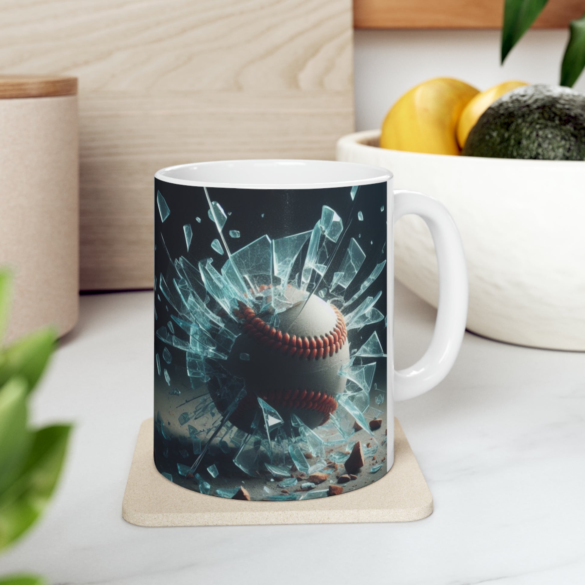 Glass Breaking Baseball  3D Mug, 11oz - Kim’s Signature Beauty & Accessories    (Store description)