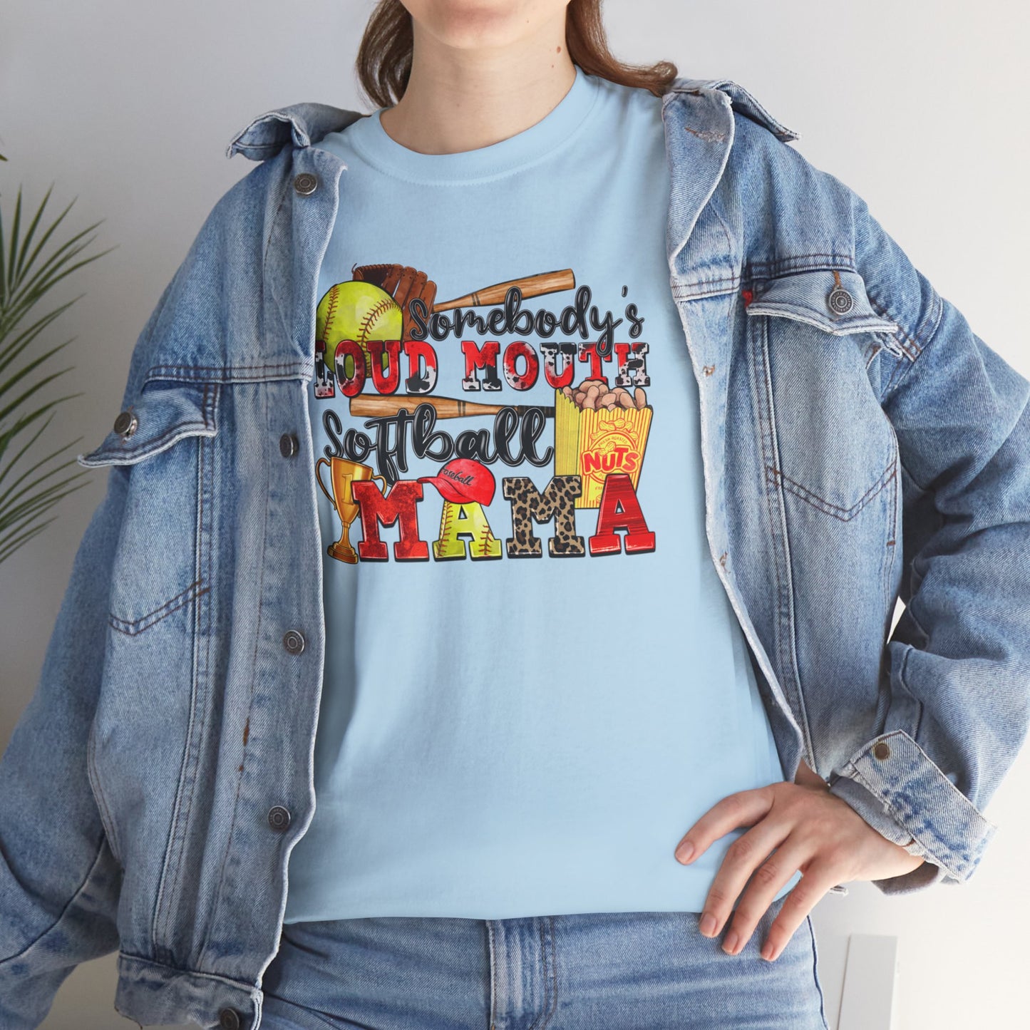 Somebody's Loud Mouth Softball Mama Tee - Kim’s Signature Beauty & Accessories    (Store description)