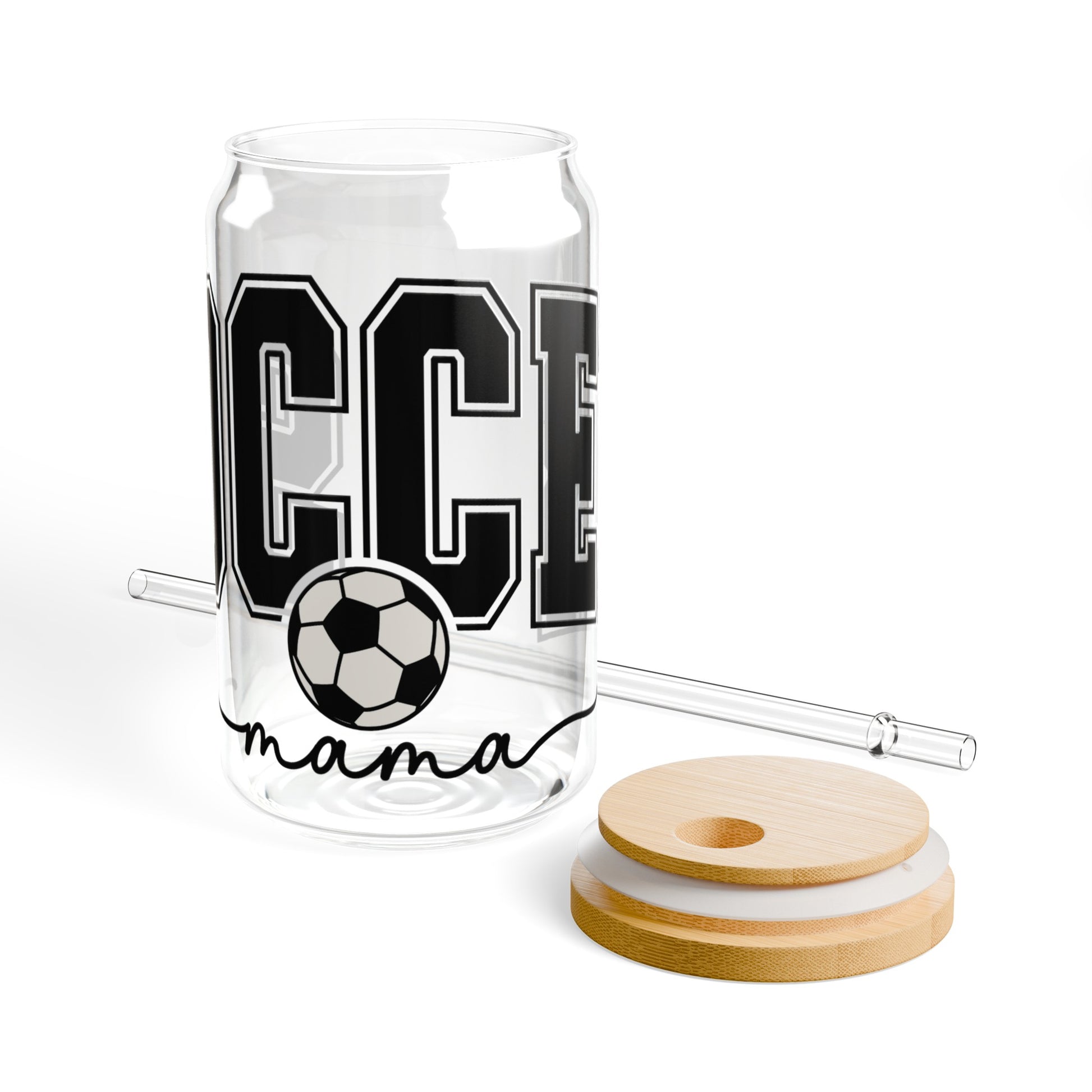 Soccer Mom | Sipper Glass, 16oz - Kim’s Signature Beauty & Accessories    (Store description)