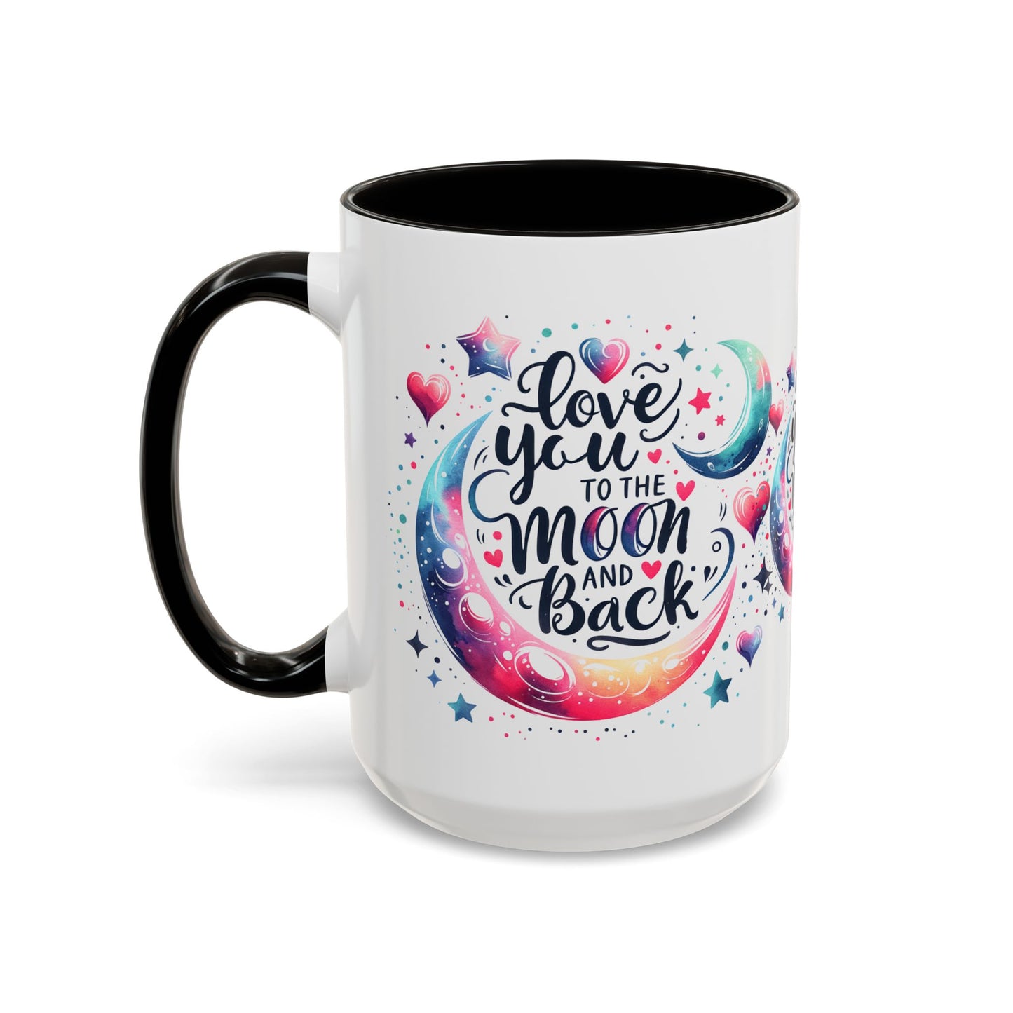 Love You to the Moon Colorful Mugs (11oz, 15oz)