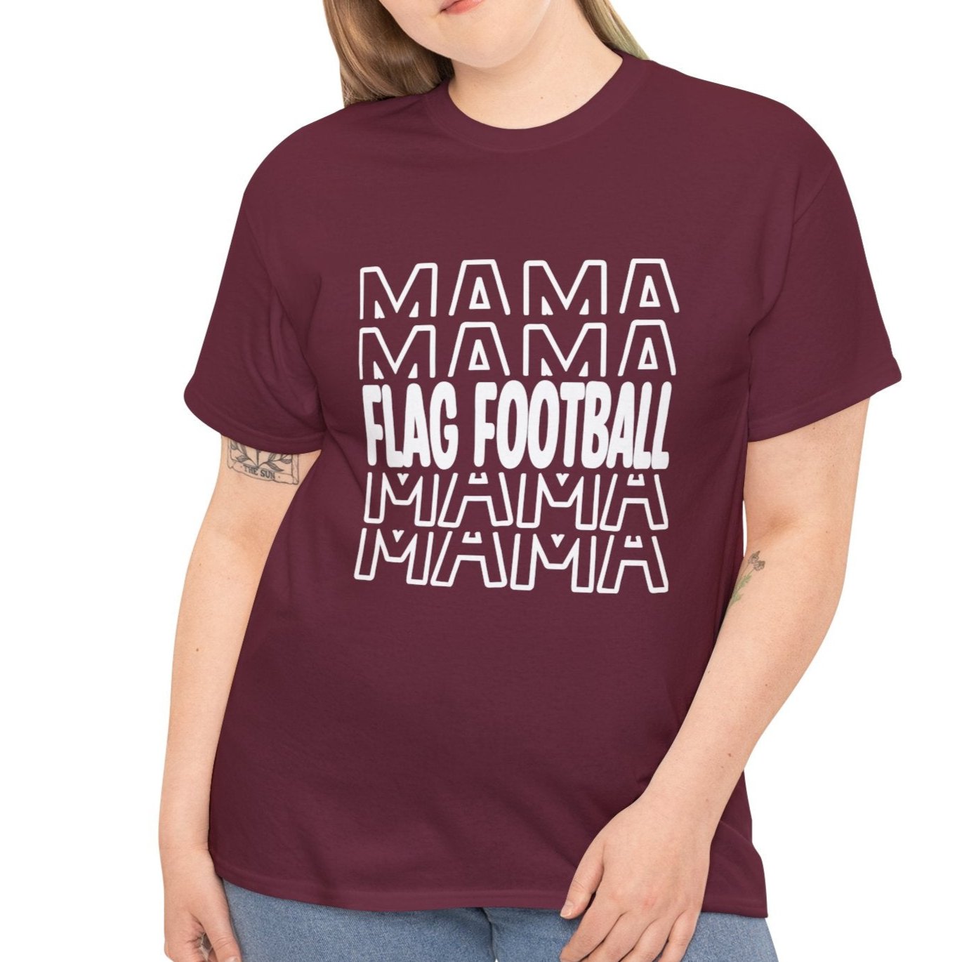 Flag Football Mama Cotton Tee - Kim’s Signature Beauty & Accessories    (Store description)