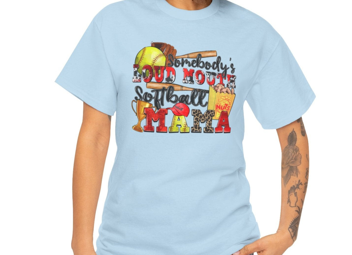 Somebody's Loud Mouth Softball Mama Tee - Kim’s Signature Beauty & Accessories    (Store description)