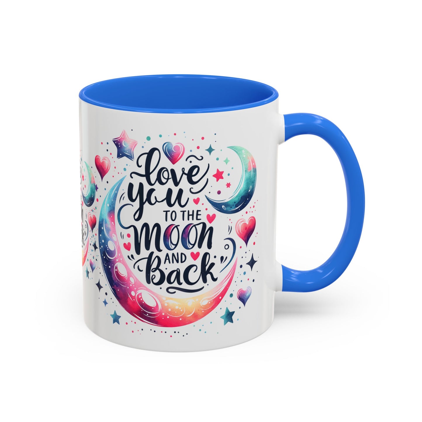 Love You to the Moon Colorful Mugs (11oz, 15oz)