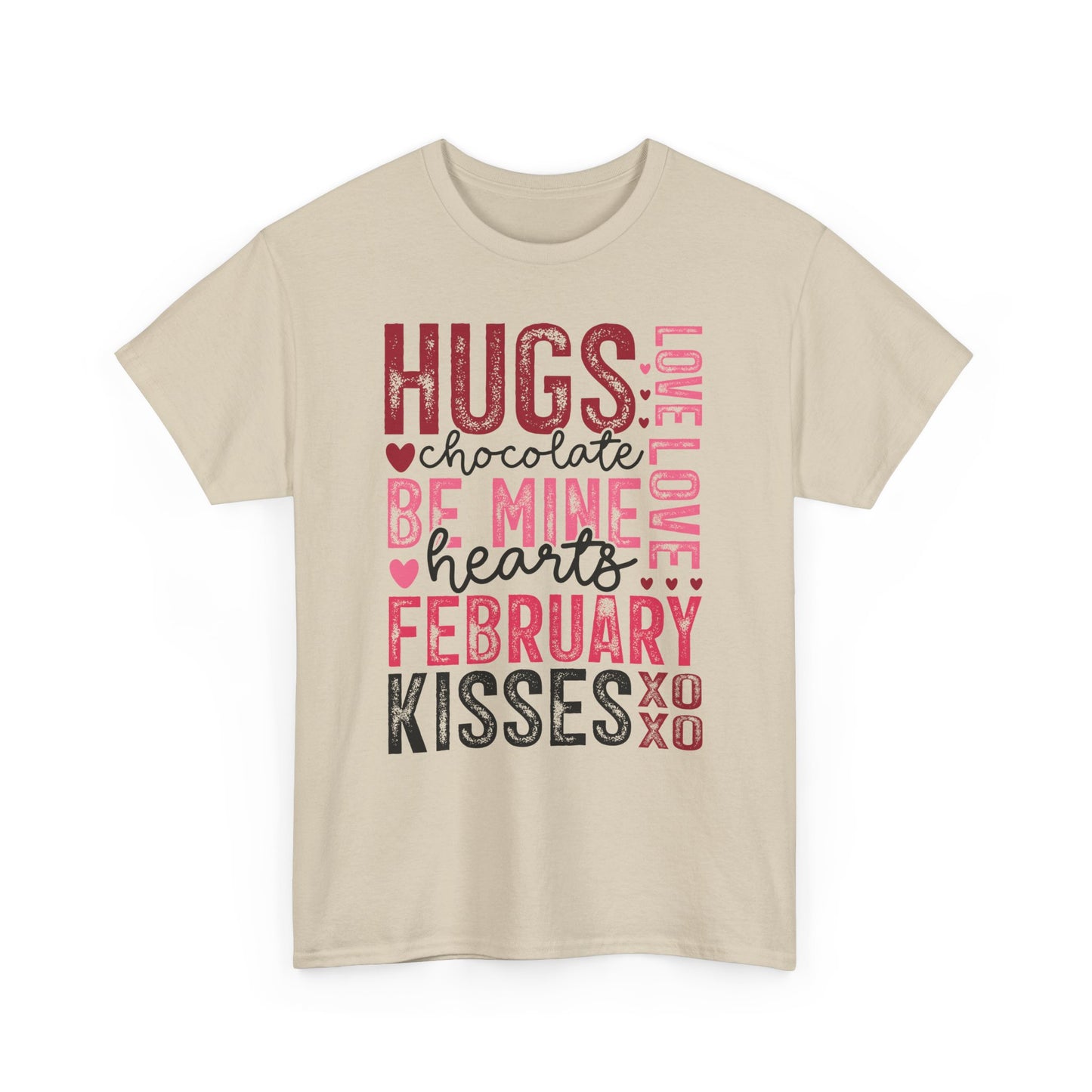 Hearts, February, Love Kisses Tee