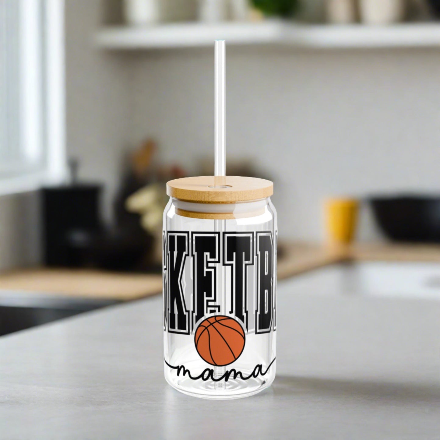 Basketball Mama | Sipper Glass, 16oz - Kim’s Signature Beauty & Accessories    (Store description)