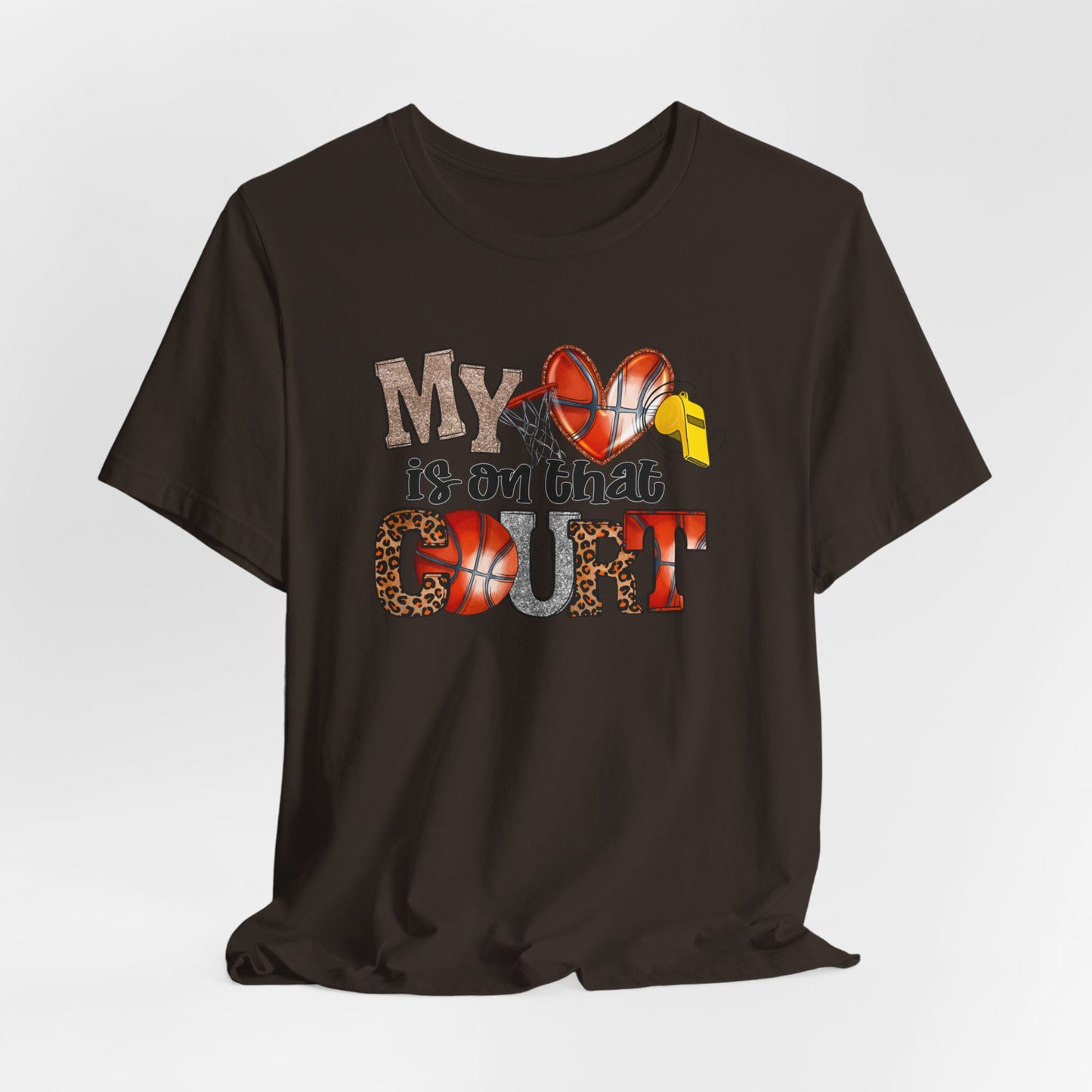 My Heart is on the Court: Mom Supporter Tee - Kim’s Signature Beauty & Accessories    (Store description)