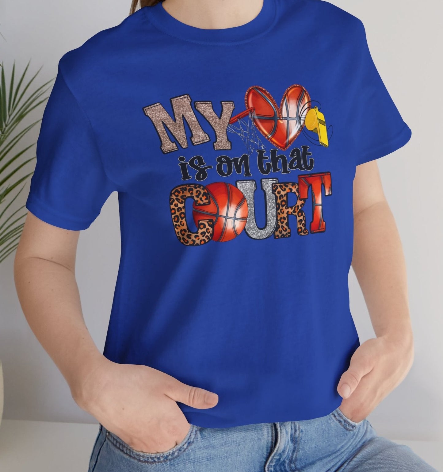 My Heart is on the Court: Mom Supporter Tee - Kim’s Signature Beauty & Accessories    (Store description)