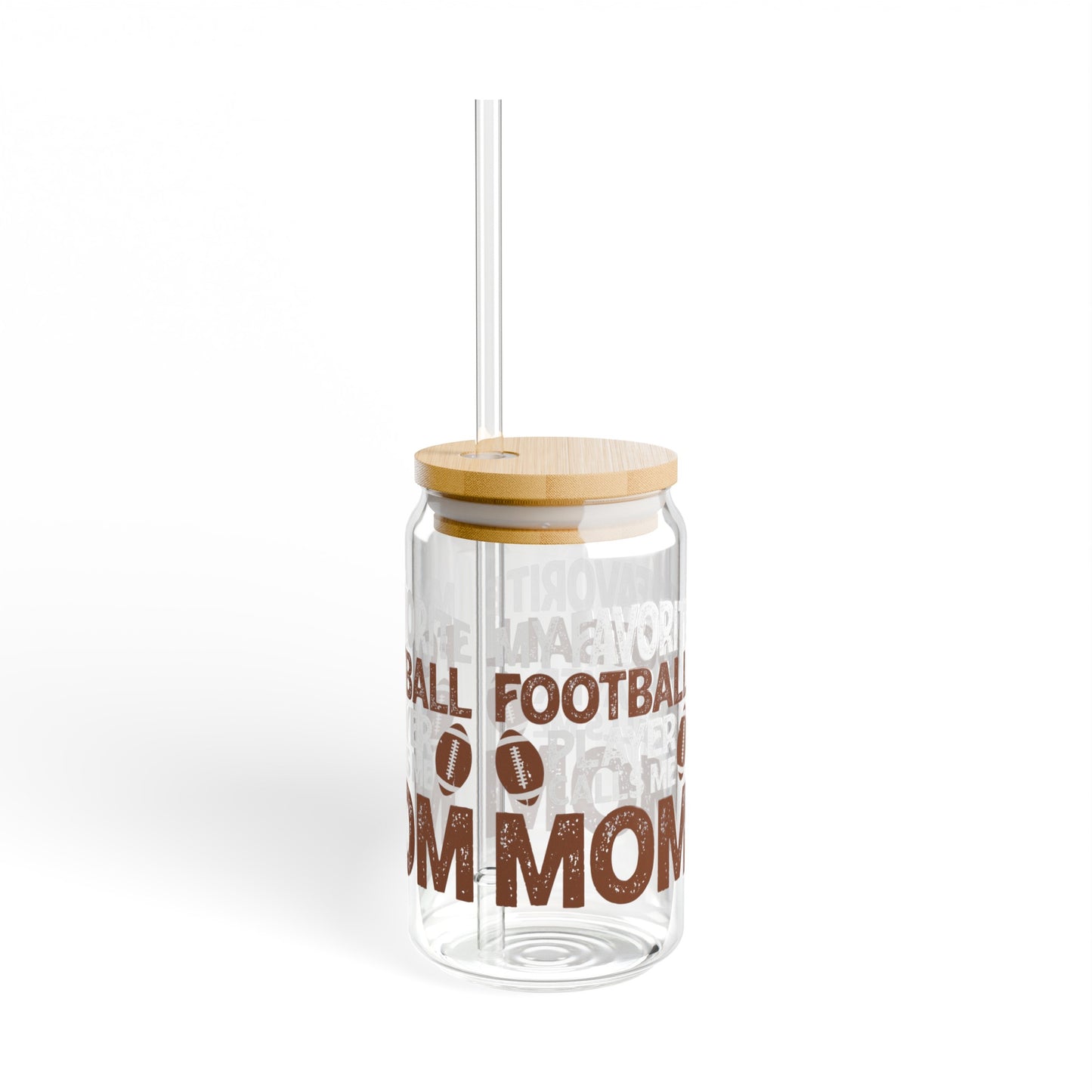 Football Mom | Sipper Glass, 16oz - Kim’s Signature Beauty & Accessories    (Store description)