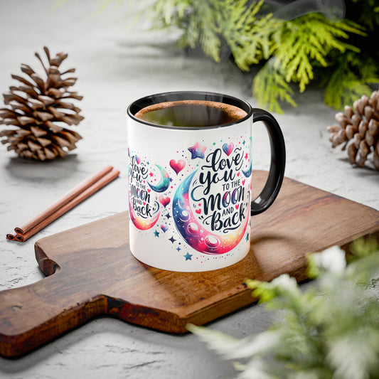 Love You to the Moon Colorful Mugs (11oz, 15oz)