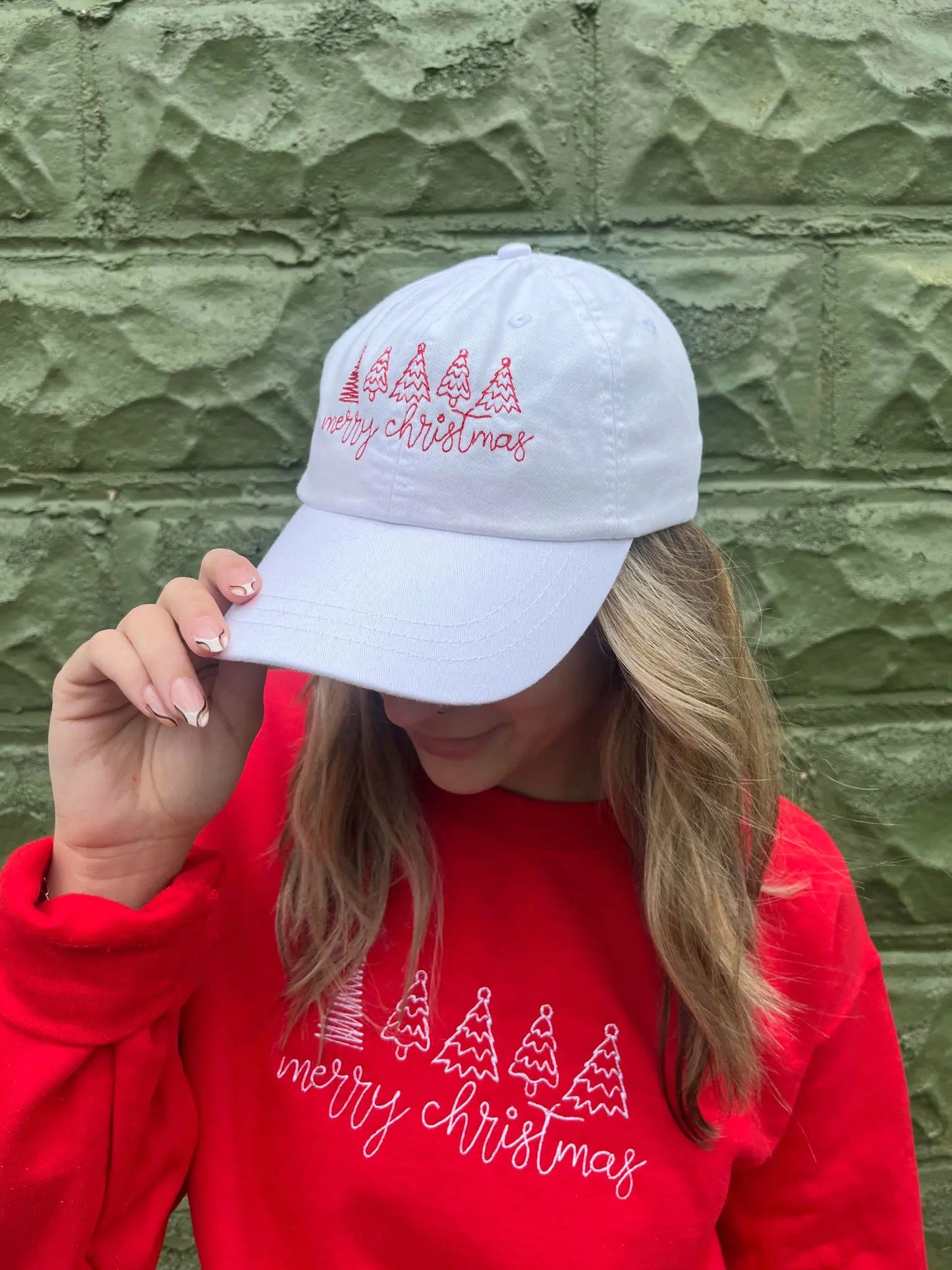 Merry Christmas Embroidered Hat - Kim’s Signature Beauty & Accessories    (Store description)