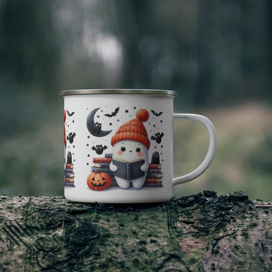 Book Reader Ghost Camping Mug - Kim’s Signature Beauty & Accessories    (Store description)