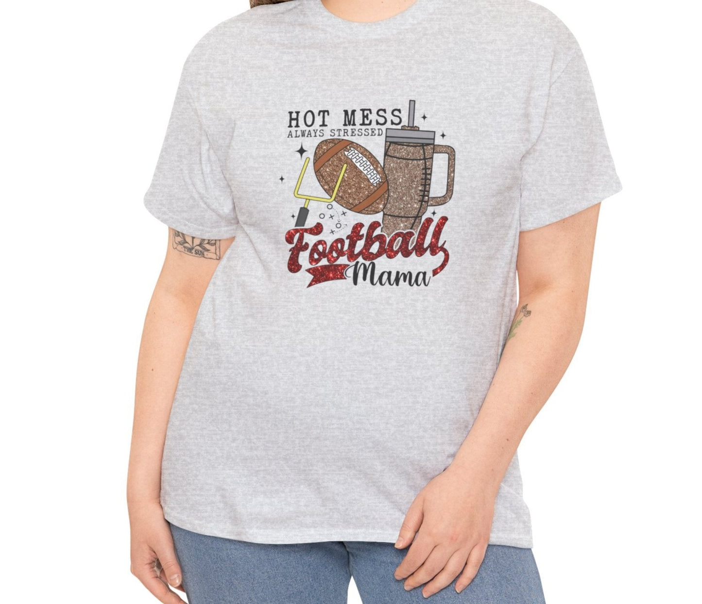 Hot Mess Football Mama Tee - Kim’s Signature Beauty & Accessories    (Store description)