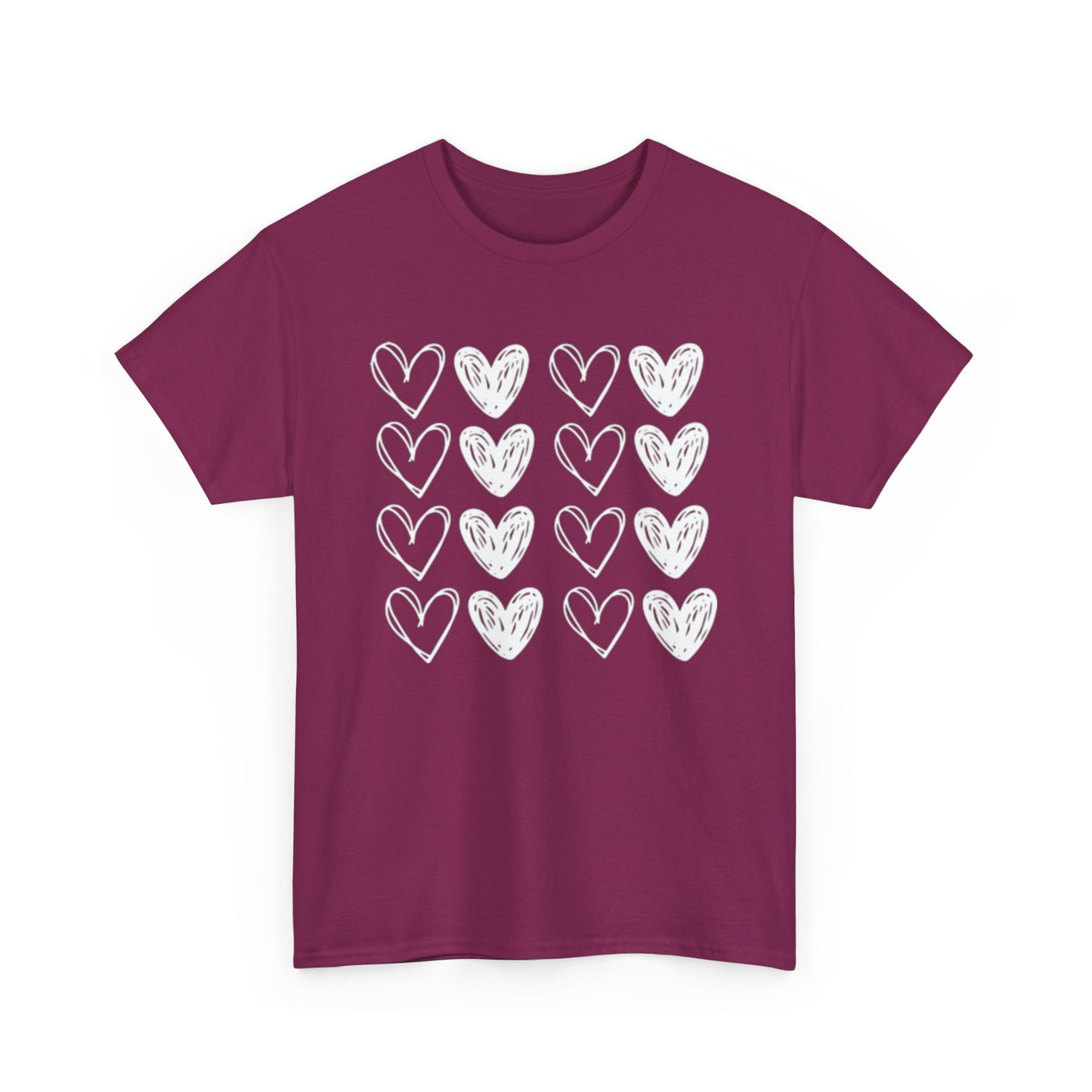 Rows of Hearts Tee