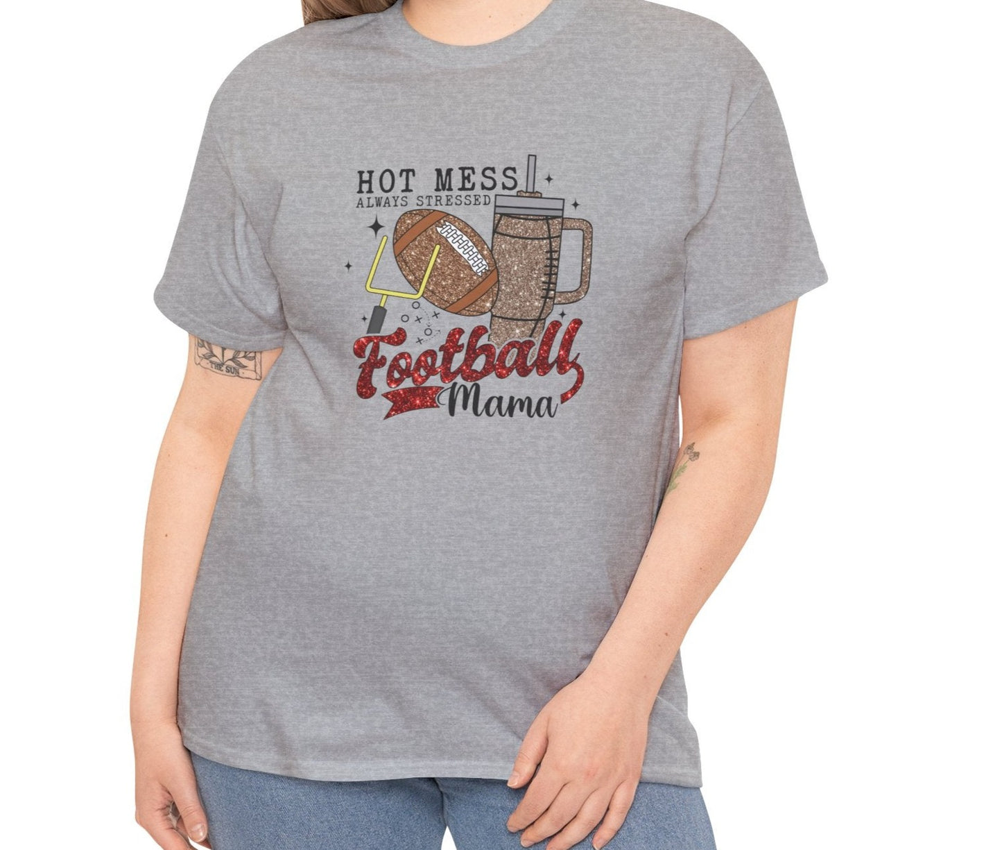 Hot Mess Football Mama Tee - Kim’s Signature Beauty & Accessories    (Store description)