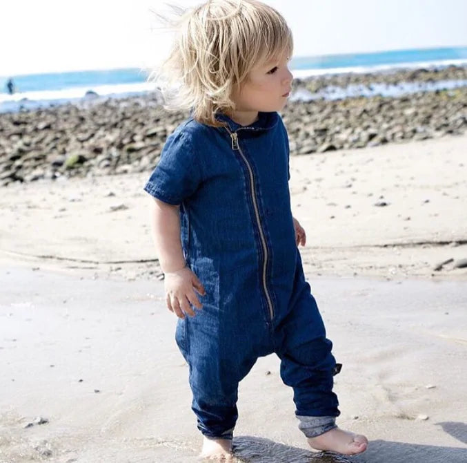 Denim Toddler Romper Jumpsuit