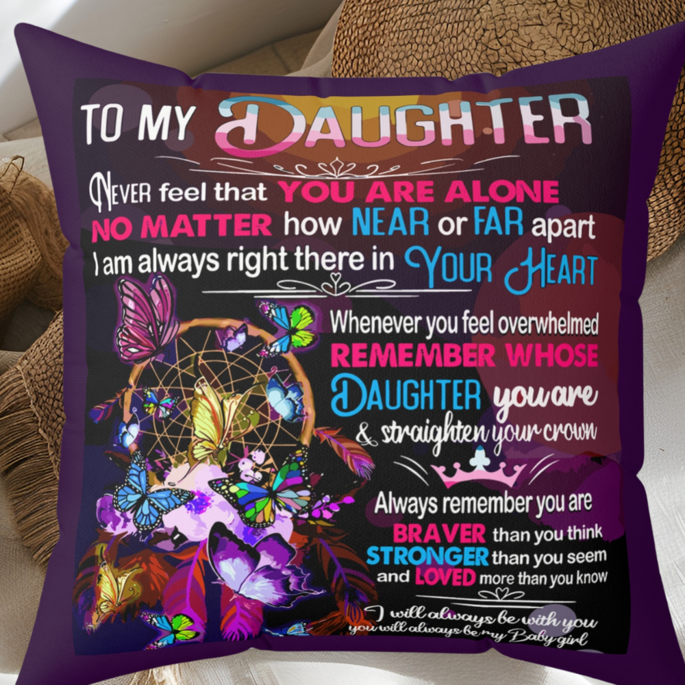 Always With You Square Pillow - Kim’s Signature Beauty & Accessories    (Store description)