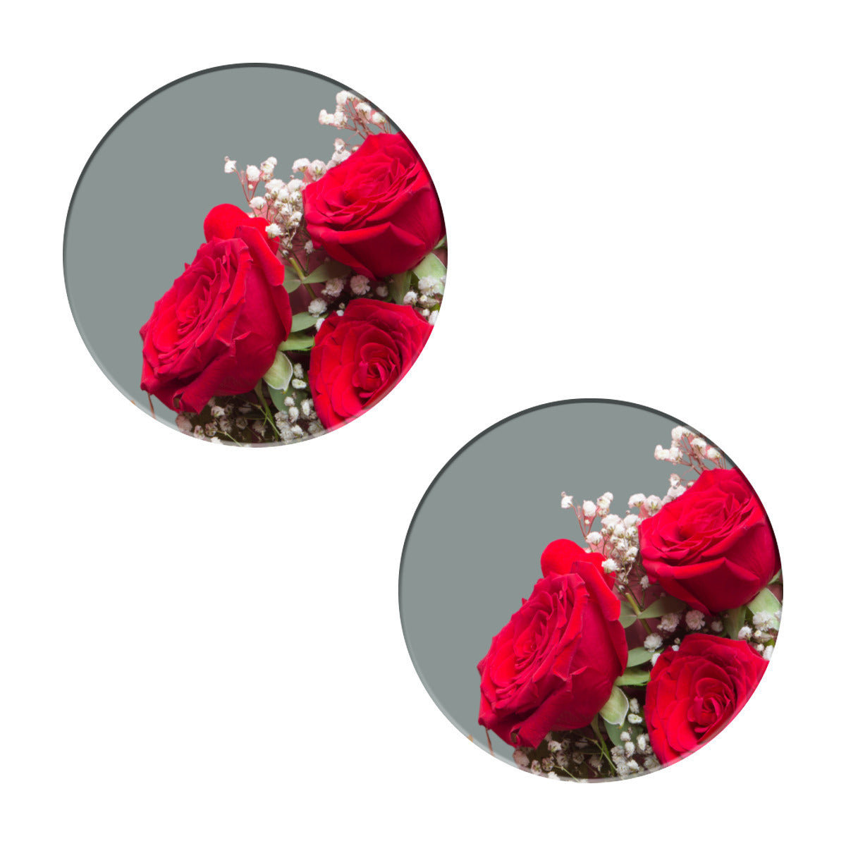 Rose Bud Round Coasters - Kim’s Signature Beauty & Accessories    (Store description)