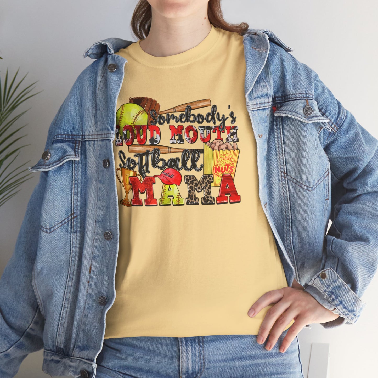 Somebody's Loud Mouth Softball Mama Tee - Kim’s Signature Beauty & Accessories    (Store description)