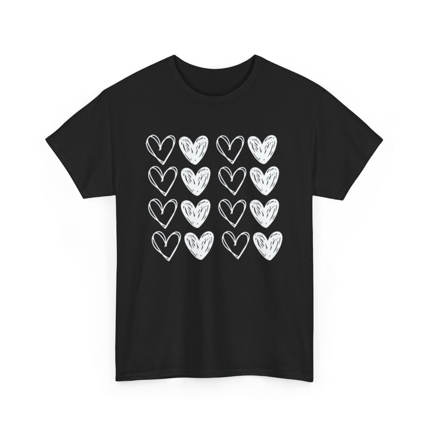 Rows of Hearts Tee