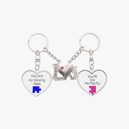 Pieces Fit  Couple Magnetic Keychain - Kim’s Signature Beauty & Accessories    (Store description)