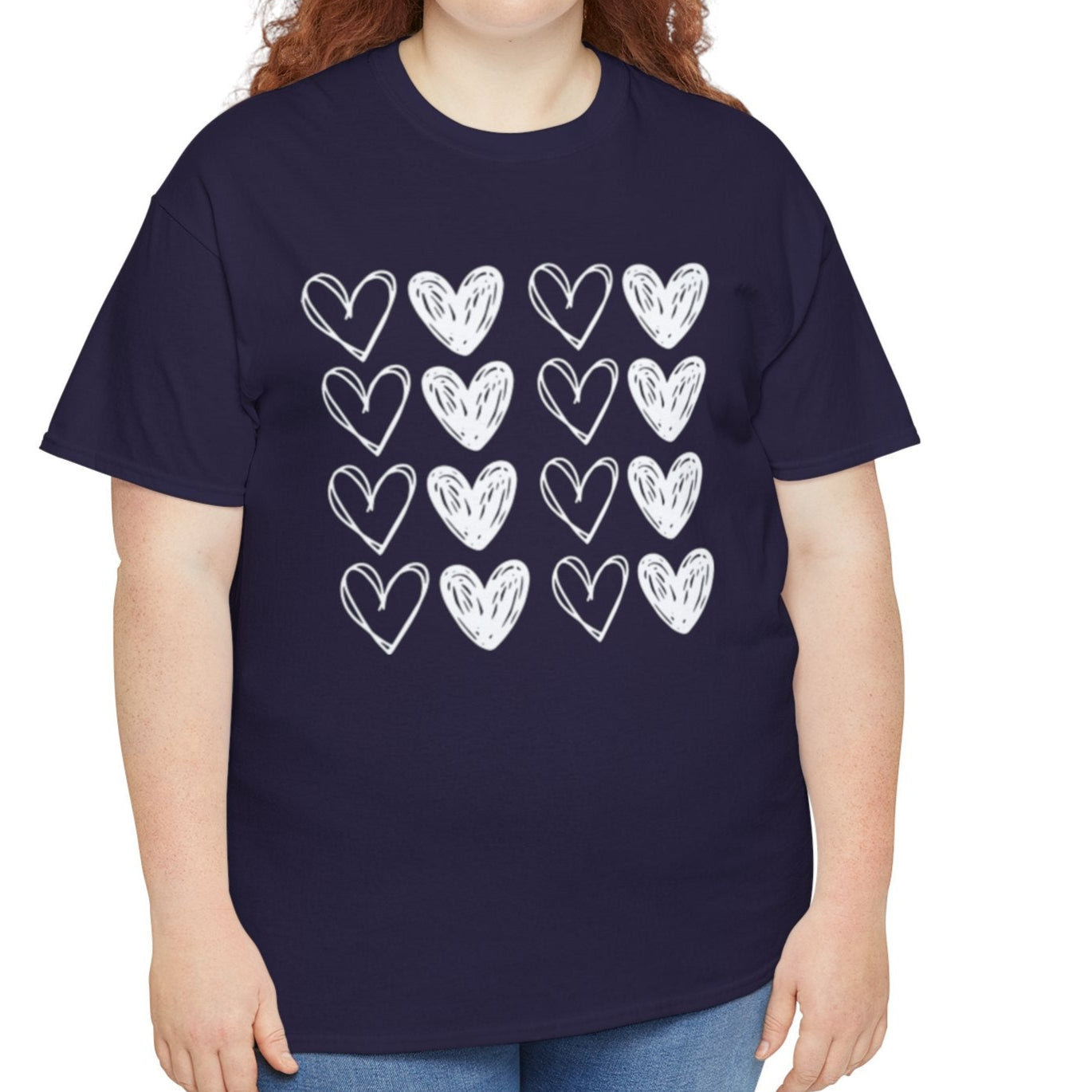 Rows of Hearts Tee