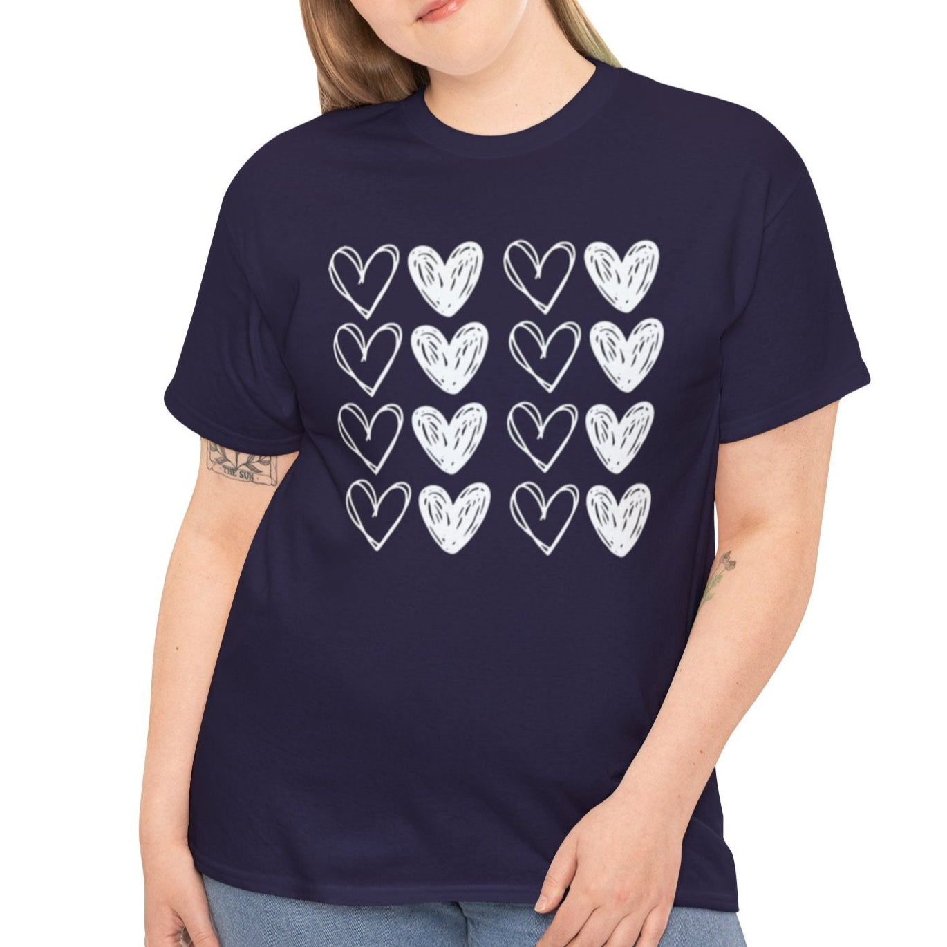 Rows of Hearts Tee