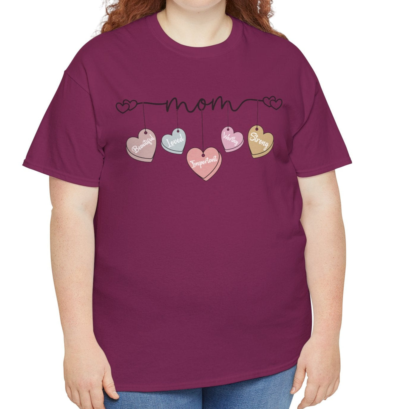 Mom, Candy Heart Tee