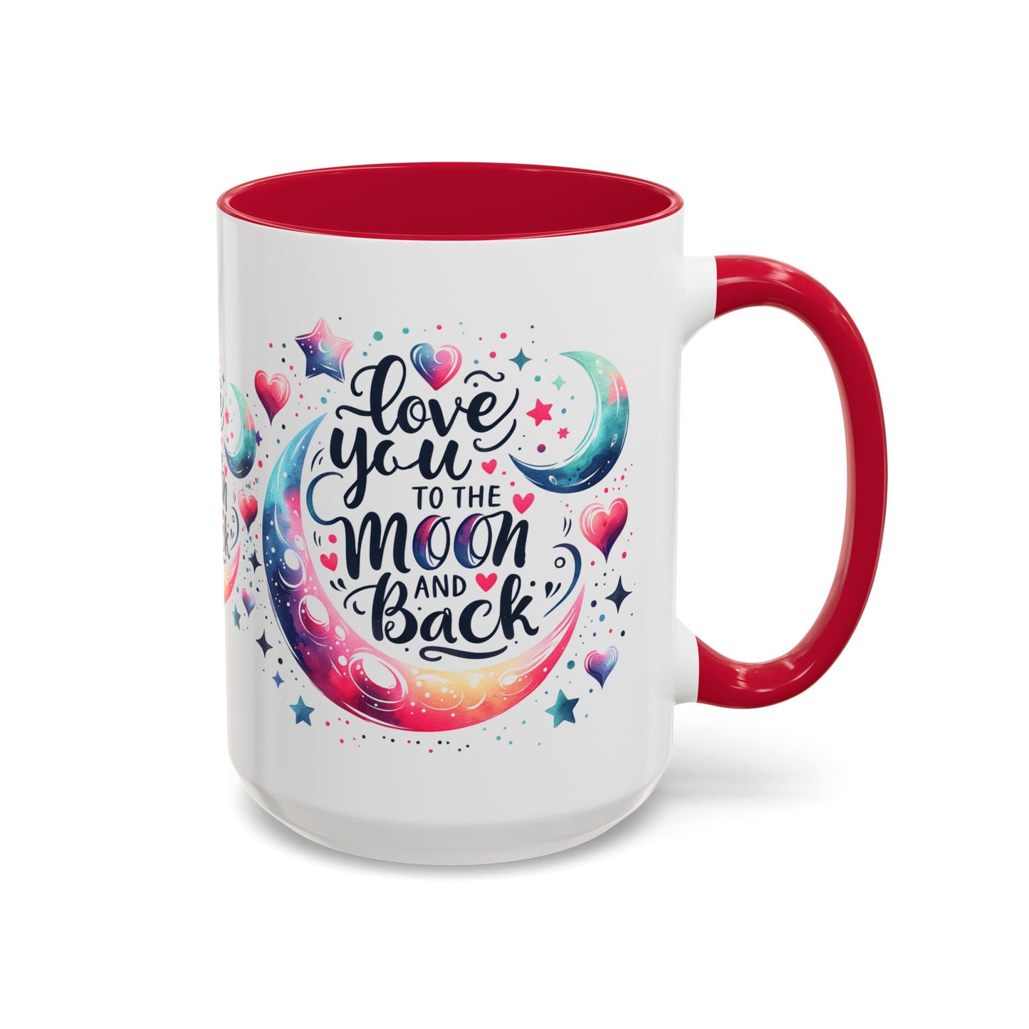 Love You to the Moon Colorful Mugs (11oz, 15oz)