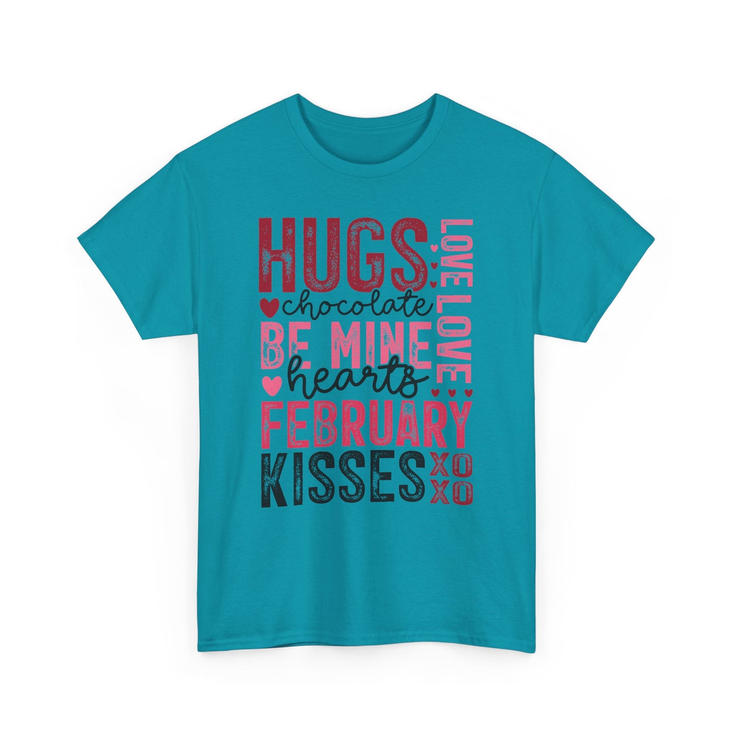 Hearts, February, Love Kisses Tee