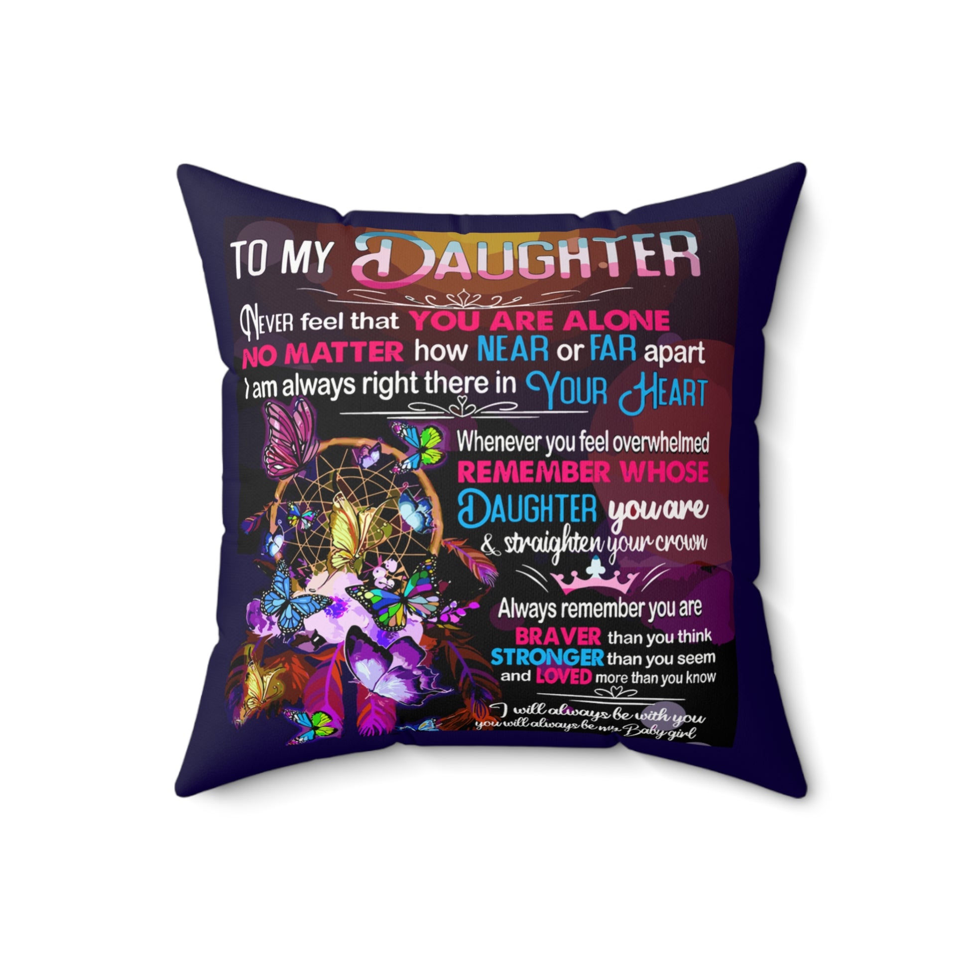 Daughter, Square Pillow - Kim’s Signature Beauty & Accessories    (Store description)