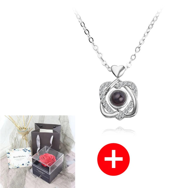 Rose Jewelry Box & Silver Necklace - Kim’s Signature Beauty & Accessories    (Store description)