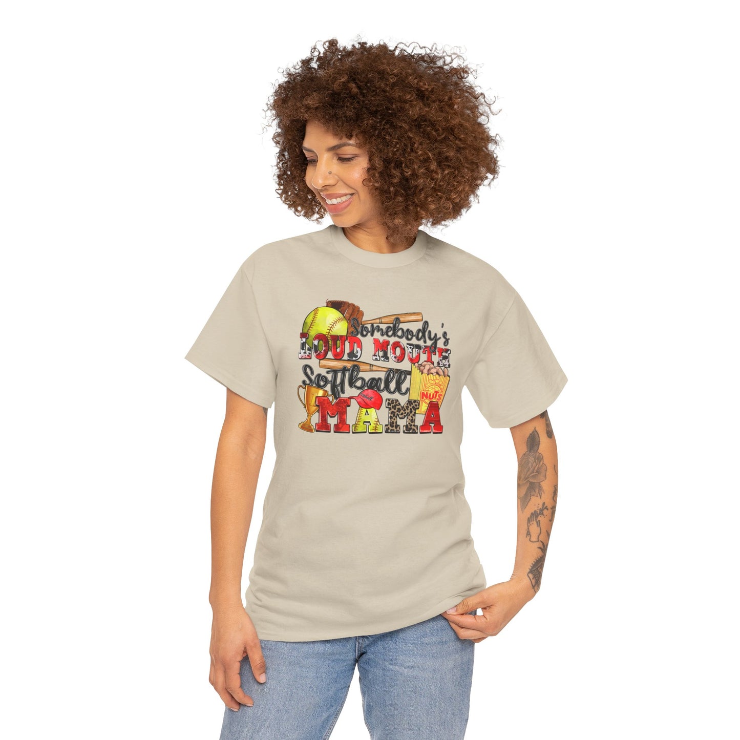 Somebody's Loud Mouth Softball Mama Tee - Kim’s Signature Beauty & Accessories    (Store description)