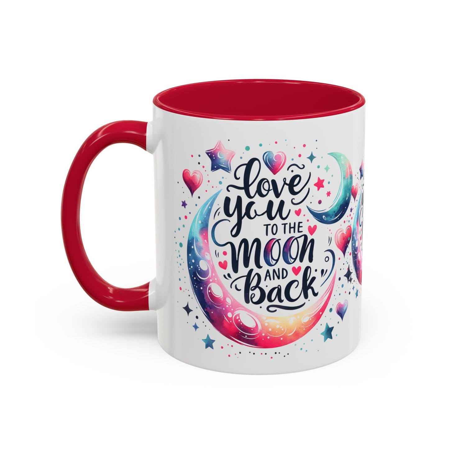 Love You to the Moon Colorful Mugs (11oz, 15oz)