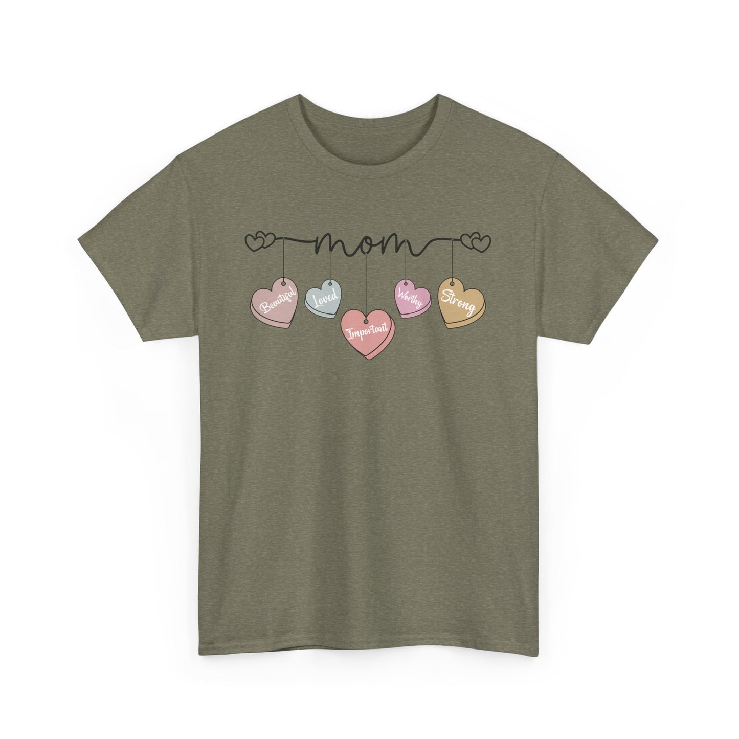 Mom, Candy Heart Tee