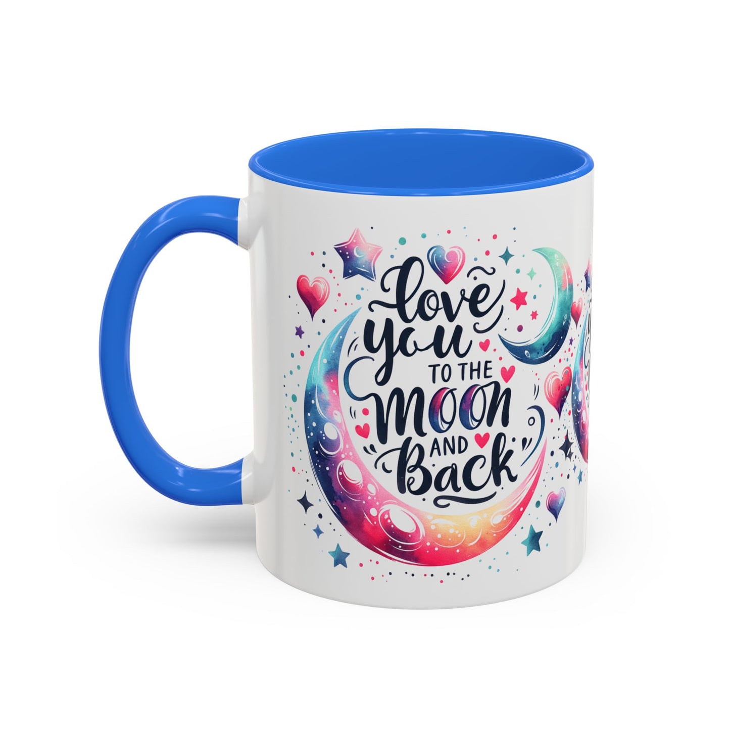 Love You to the Moon Colorful Mugs (11oz, 15oz)