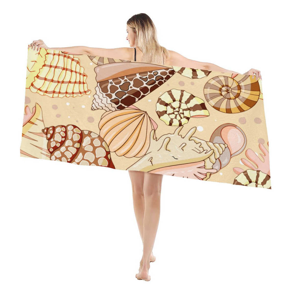 Sea Shell Serenity Beach Towel - Kim’s Signature Beauty & Accessories    (Store description)