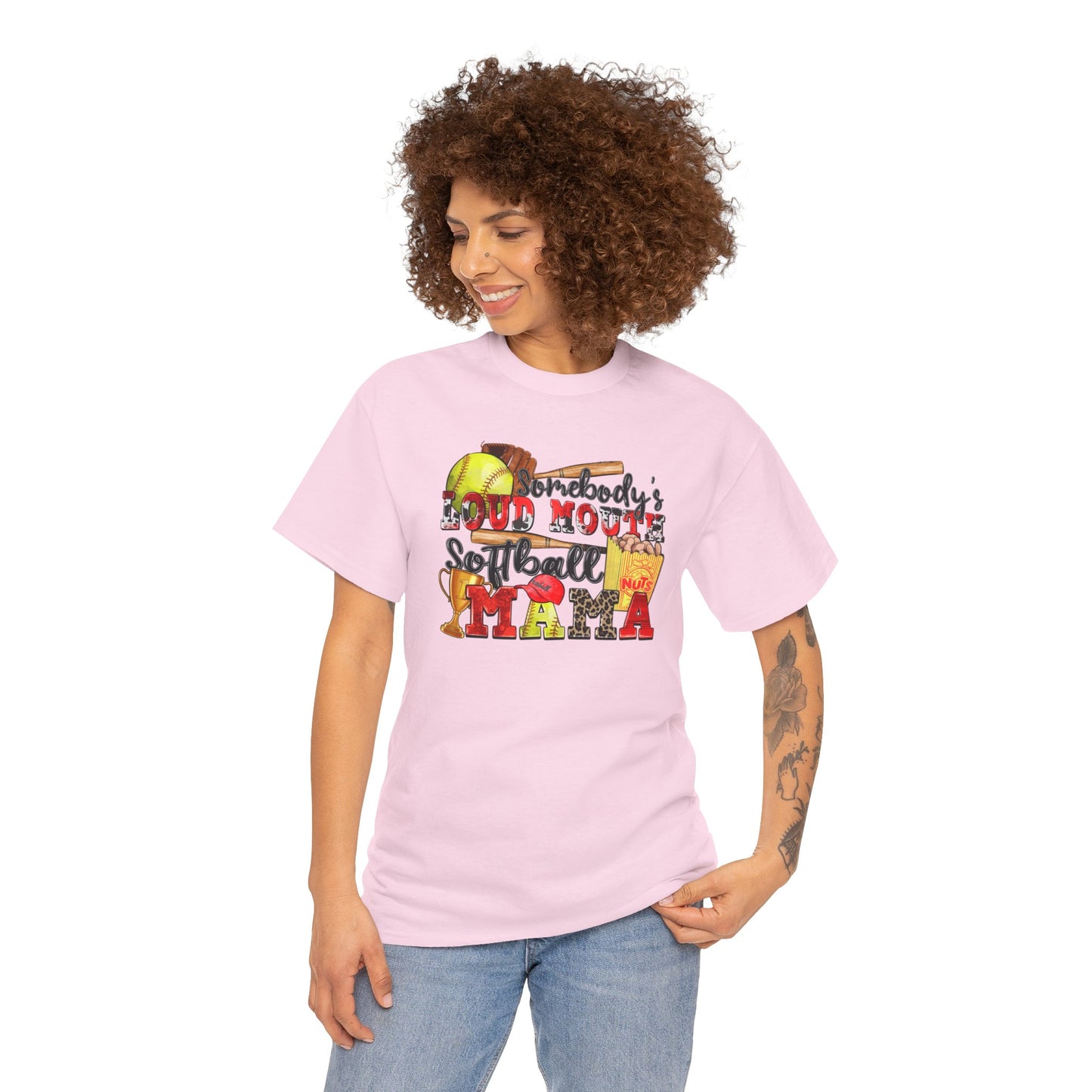 Somebody's Loud Mouth Softball Mama Tee - Kim’s Signature Beauty & Accessories    (Store description)