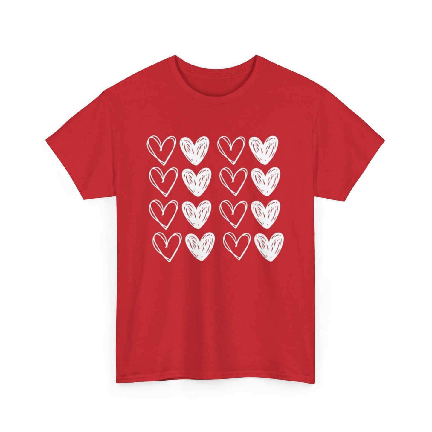 Rows of Hearts Tee