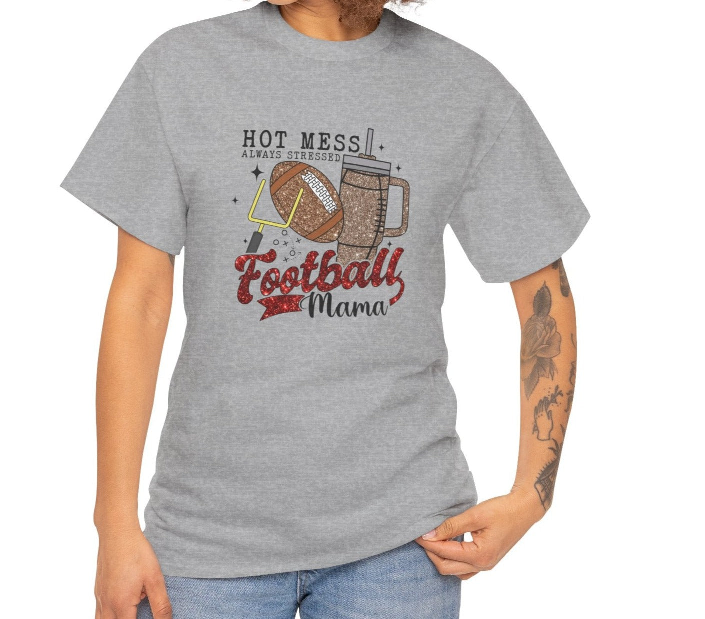 Hot Mess Football Mama Tee - Kim’s Signature Beauty & Accessories    (Store description)