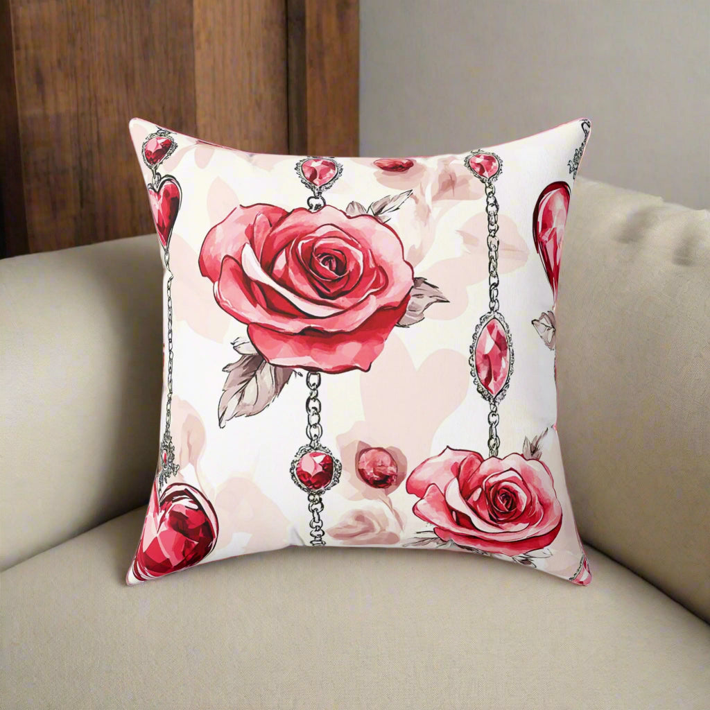 Romantic Rose Valentine Pillow